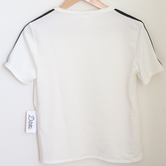 Crew Neck Sporty Stripe T-Shirt - Picture 4 of 4